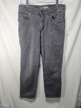 Carhartt Relaxed Fit Work Pants Gray 30x29 Distressed Painter Utility Pants Work